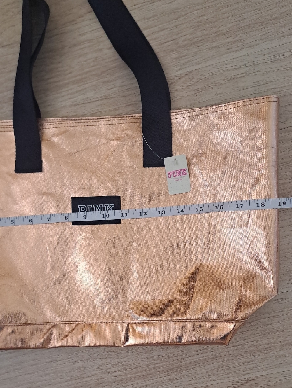 PINK Victoria's Secret Shimmering Tote - Bronze - Picture 4 of 7